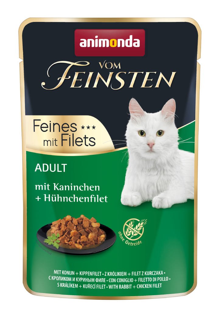animonda Katzen-Nassfutter Filet Kaninchen+Hähnchenfilet